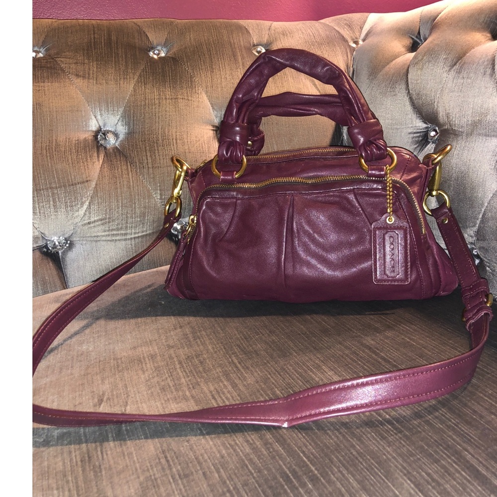Sold Coach satchel & crossbody leather “Parker”